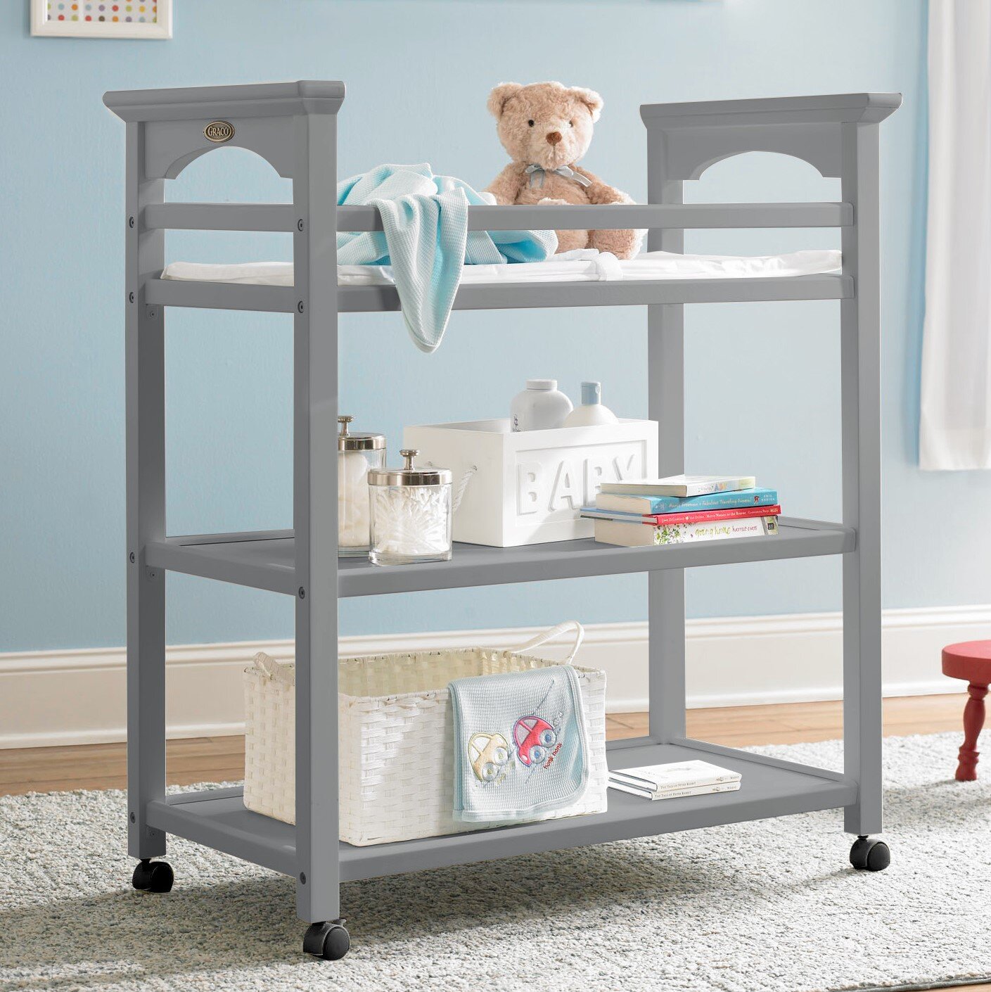 Graco Lauren Changing Table Pebble Grey